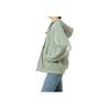 Adidas Loose Fit Zip-Up Hoodie With Drawstring Long Sleeve Jacket Women Jackets Matcha IK9894