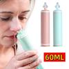 60ML Cleaner do nosa dla dorosłych i dzieci z aplikatorem w formie igły Aspirator nosowy dla niemowląt Wielorazowy Przenośny Płuczka do nosa na katar Strzykawka Irygator nosowy