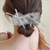 New Korean Simple Lace Mesh Hair Band for Women Sweet Bow Ribbon Rubber Band Headband Girls Daily Hair Accessories