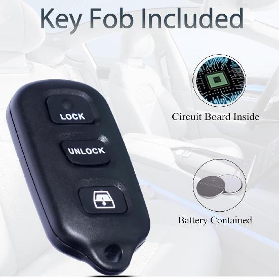 Key Fob Keyless Entry Fits for Toyota 4Runner 1999-2009 / Sequoia 2001-2007 Remote Control Replacement HYQ12BBX HYQ12BAN 89742-35050