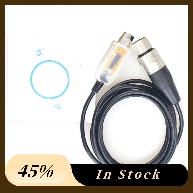 USB To DMX Interface Adapter LED DMX512 Computer PC Stage Lighting Controller Dimmer, Adapter Cable Accessories