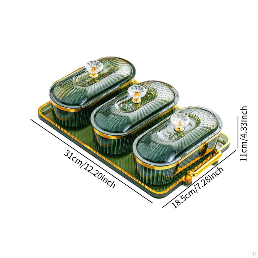 Divided Platter for Nuts and Snacks in Living Room