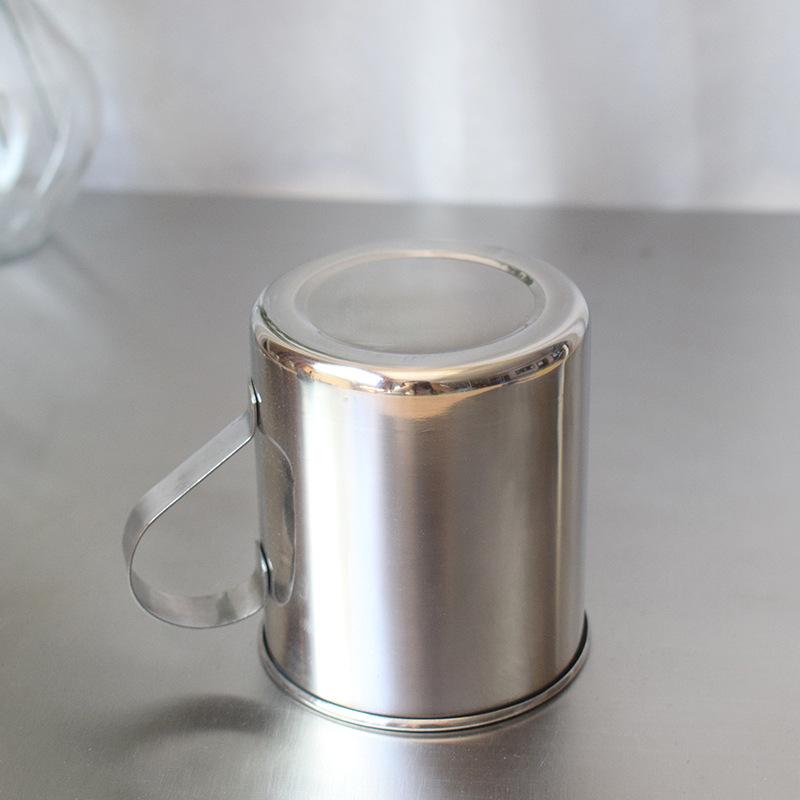 Simple stainless steel water cup with handle, convenient and easy cup, outdoor mountaineering water cup, coffee cup, water cup