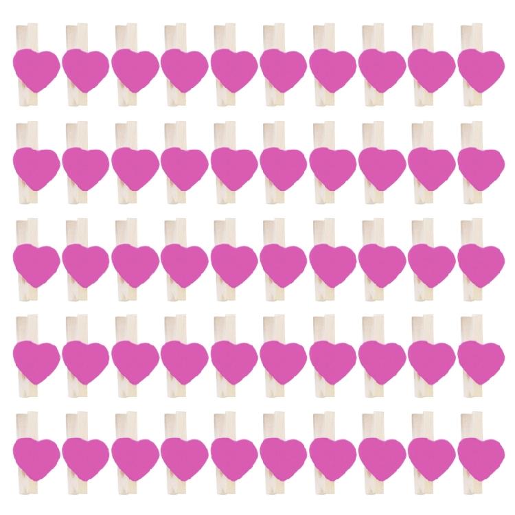 Поделки своими руками Деревянные прищепки Натуральное дерево Прищепки для белья Сердечко 50 шт Цветные сердечки