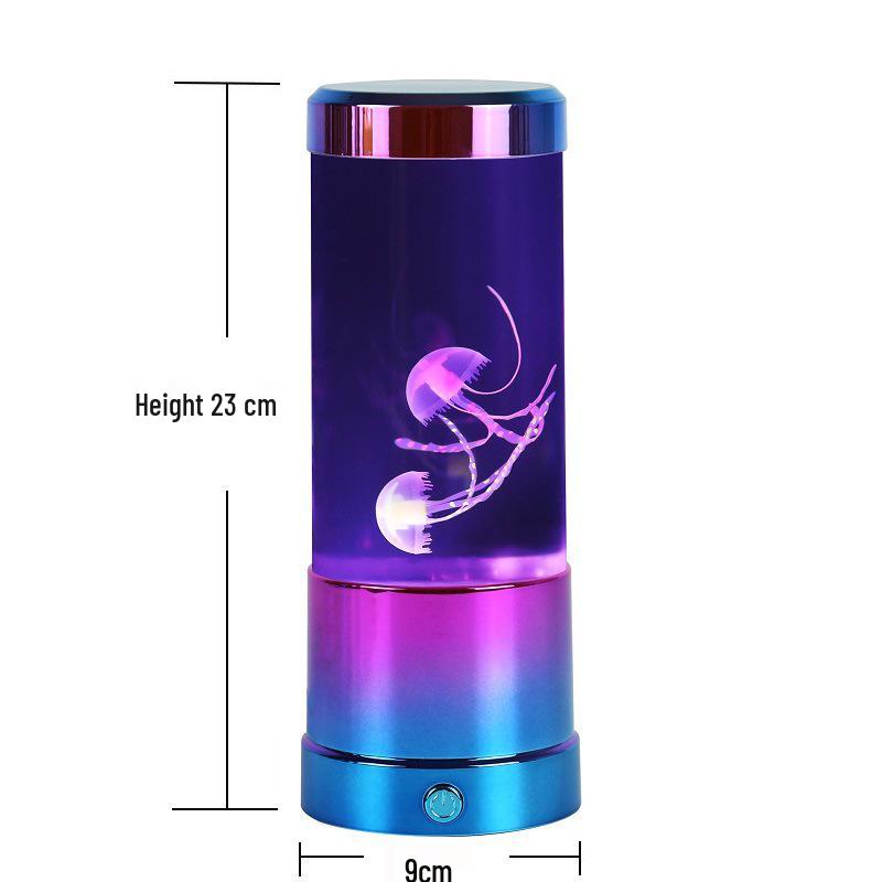 USB Luminous Jellyfish Night Light: Seven-Color LED Remote Control Atmosphere Lamp for Home Décor