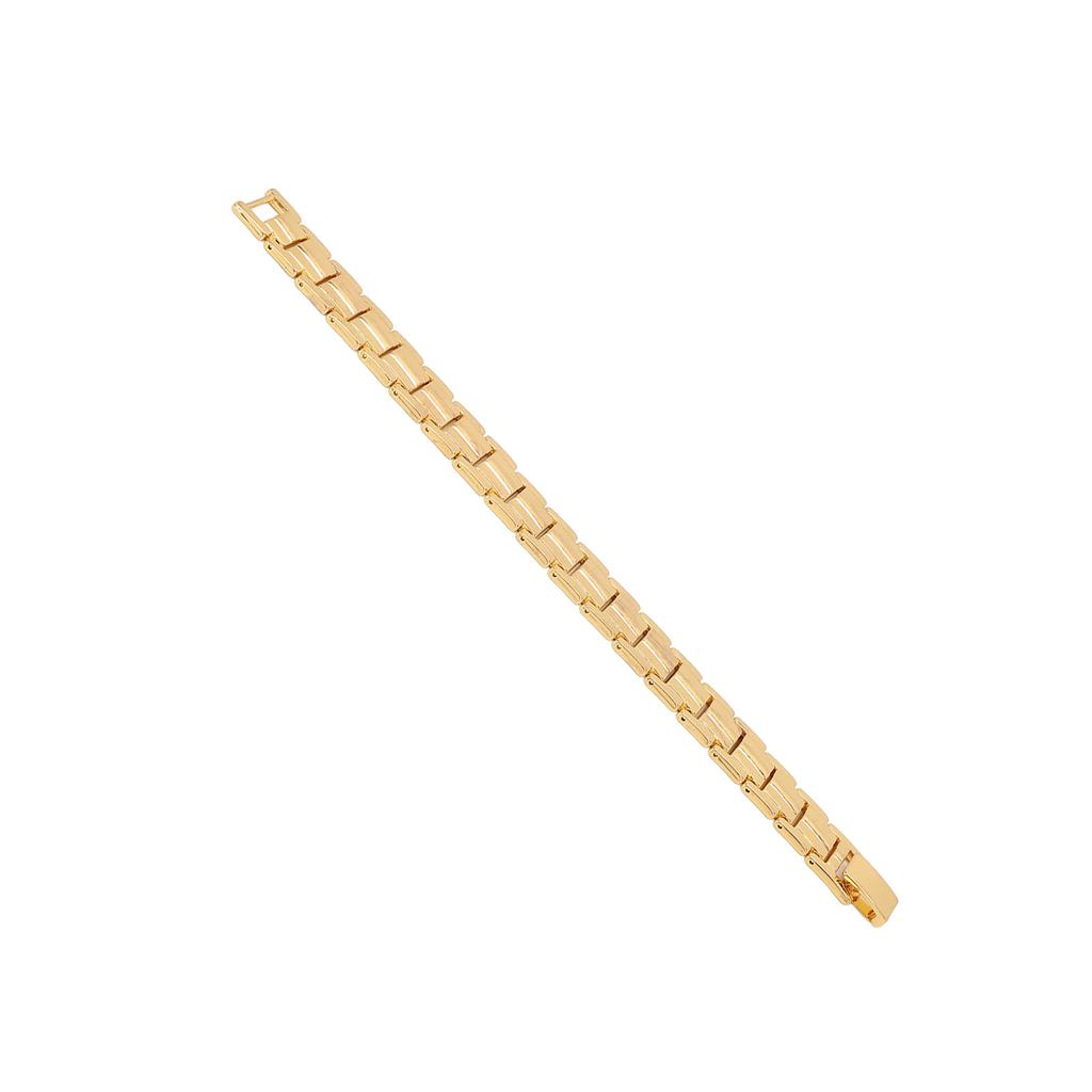 Magnet Therapy Bracelet Reduce Electrostatic Improve Sleep Lose Weight Stylish Titanium Steel BraceletsGold