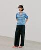Beullaengkeulumumeon Striped V-Neck Knit_Blue