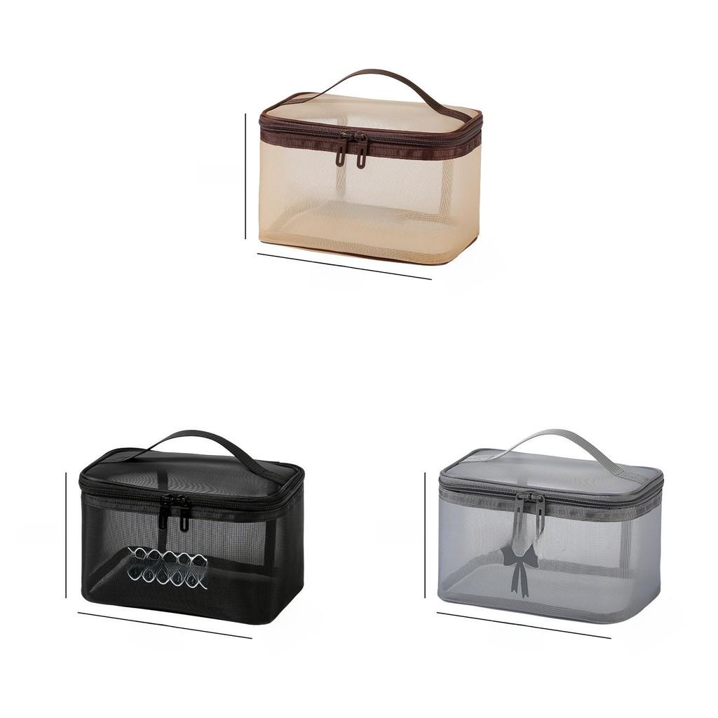 Nylon Breathable Travel Makeup Bag With Mesh Design For Women Compact Organizer