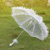 White Mini Bridal Lace Umbrella Parasol Wedding Supplies Banquet Stage Photography Prop