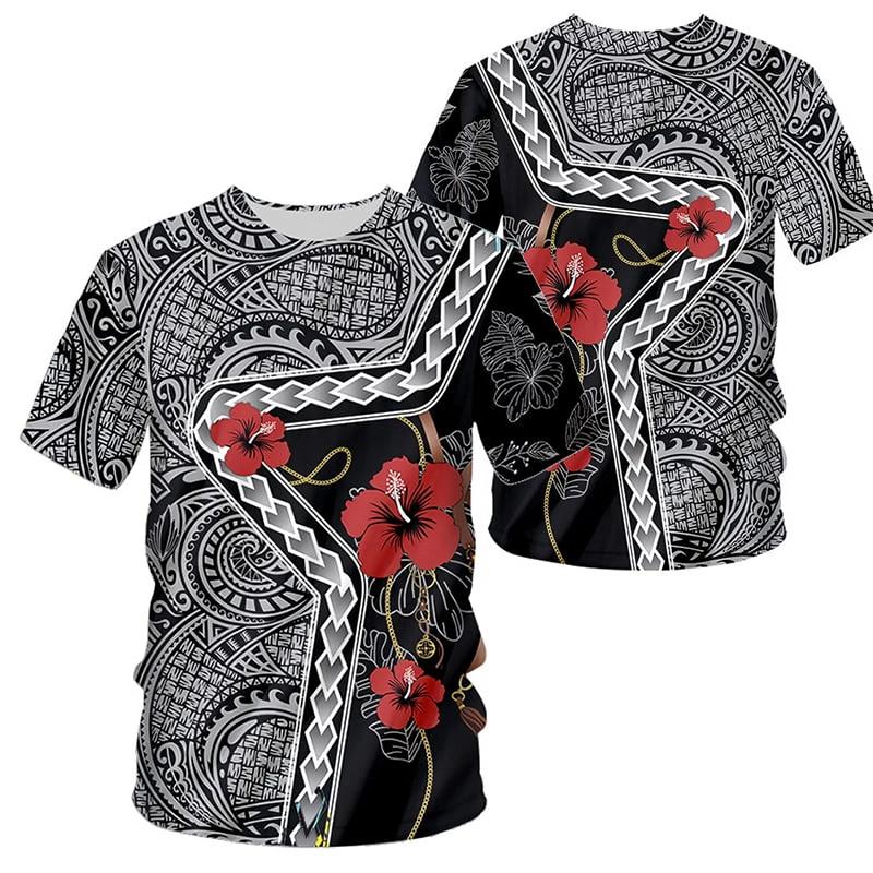 

Polynesian 3D Print T-shirt Men s Clothing Short Sleeve O-neck Casual T Shirts Street Style Harajuku Oversized Soft Tees Tops 6XL