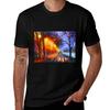 Alley By The Lake Leonid Afremov Tshirt Unisex Graphic T Shirt T Shirt Custom Print Unisex Tshirt Tshirt