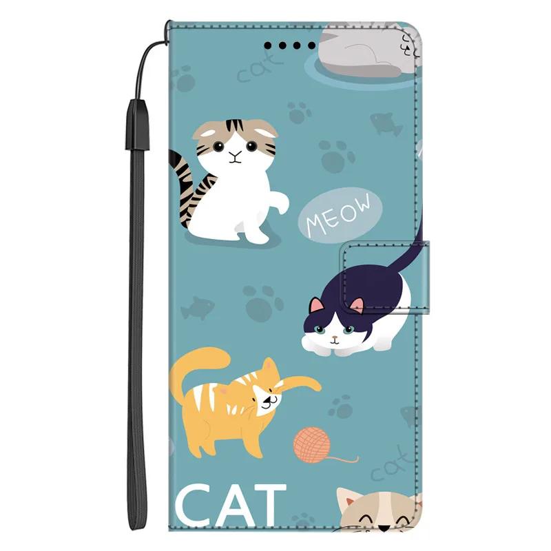 Flip Case For Honor X6c Cover Leather Book Shell For Honor X6b Cases Wallet Printed Stand Case For Honor X6a Painting Cover X6C