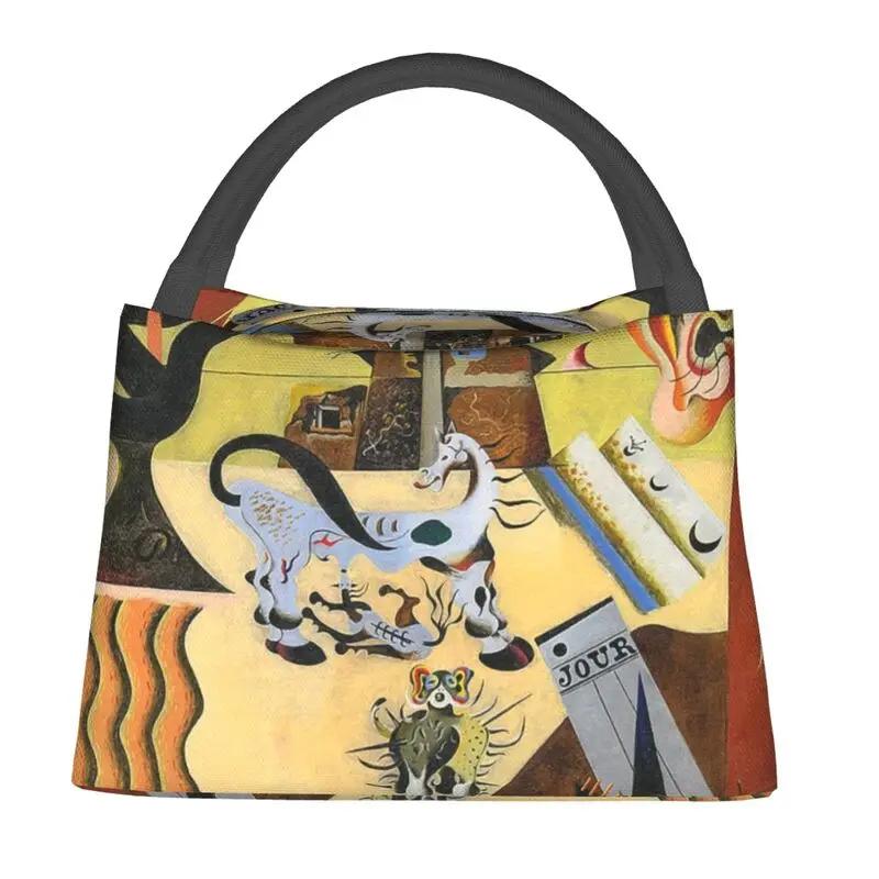 

Cross Eyes Galaxy Изолированная сумка для обеда для женщин с рисунком Джоана Миро Многоразовая термосумка для обеда Bento Box Work Travel 28x17x16CM армия зеленый