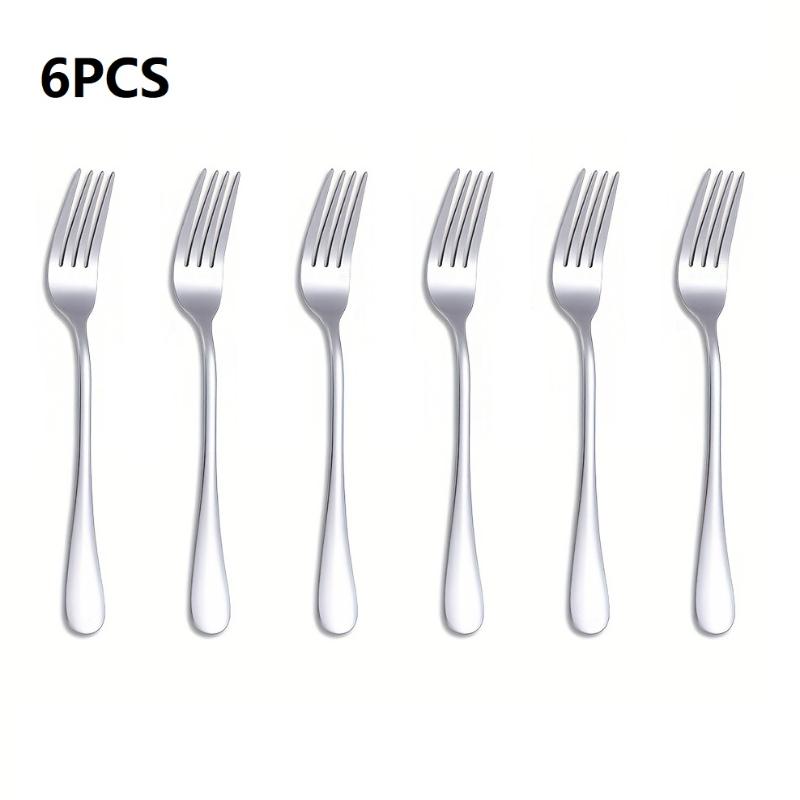 Set 12 Bucăți Linguriță și Furculiță din Oțel Inoxidabil Argintiu Auriu Set Veselă de Bucătărie și Casă Linguriță Grosă Grad Alimentar