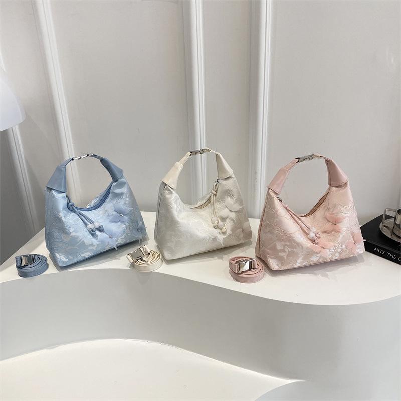 Butterfly 2025 new fashion trend lightweight simple large capacity messenger handbag bag women