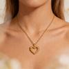 Stainless Steel Elegant Necklace For Women Girl Birthday Gold Color Flower Charm Geometry Hollow Choker Collars Jewelry Her Gift