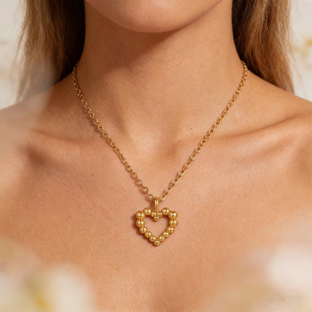 Stainless Steel Elegant Necklace For Women Girl Birthday Gold Color Flower Charm Geometry Hollow Choker Collars Jewelry Her Gift