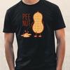Men's T-Shirt Pee-nut Motif Cotton Size S To 5XL