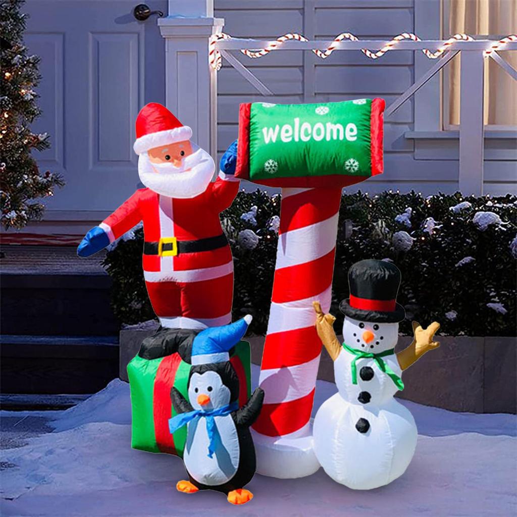 Large Christmas Inflatables Party Christmas Decoration Patio Lawn Xmas Gifts Funny Decorative Characters Indoor Outdoor Decor
