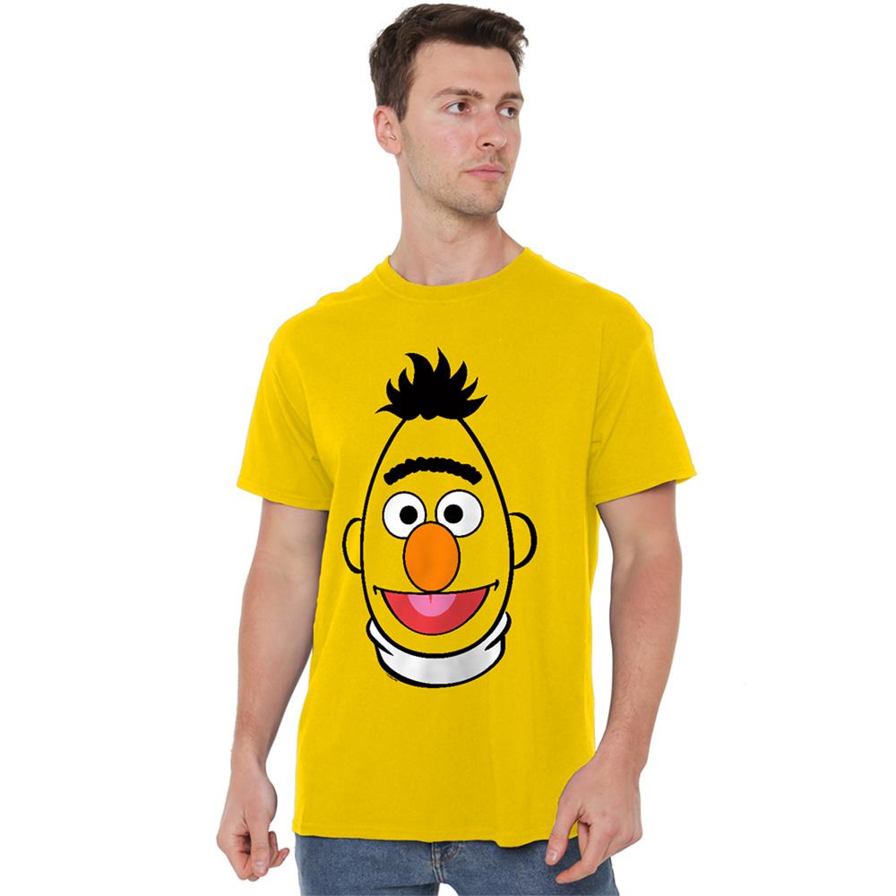 Sesame Street Unisex Adult Bert Full Face T-Shirt