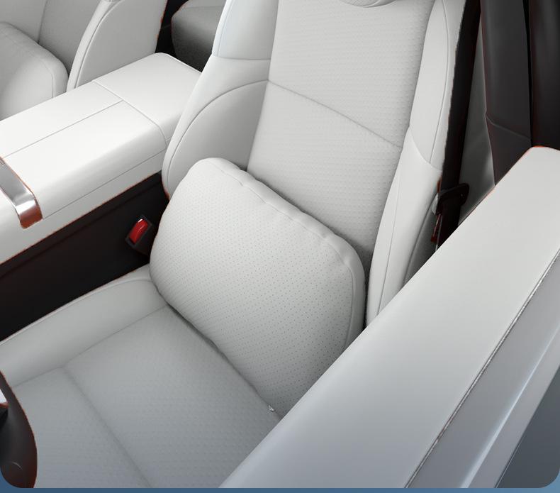 Q05 Headrest Lumbar Support Pillow - Essential Neck & Lumbar Protection for Car Interiors