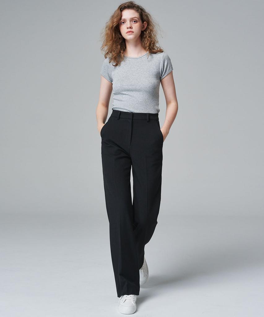 Marop 2115 Stretch Semi-Wide Pants (Black)