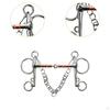 Horse Bit Mouth All Purpose with Hooks Rustproof Full Cheek Snaffle