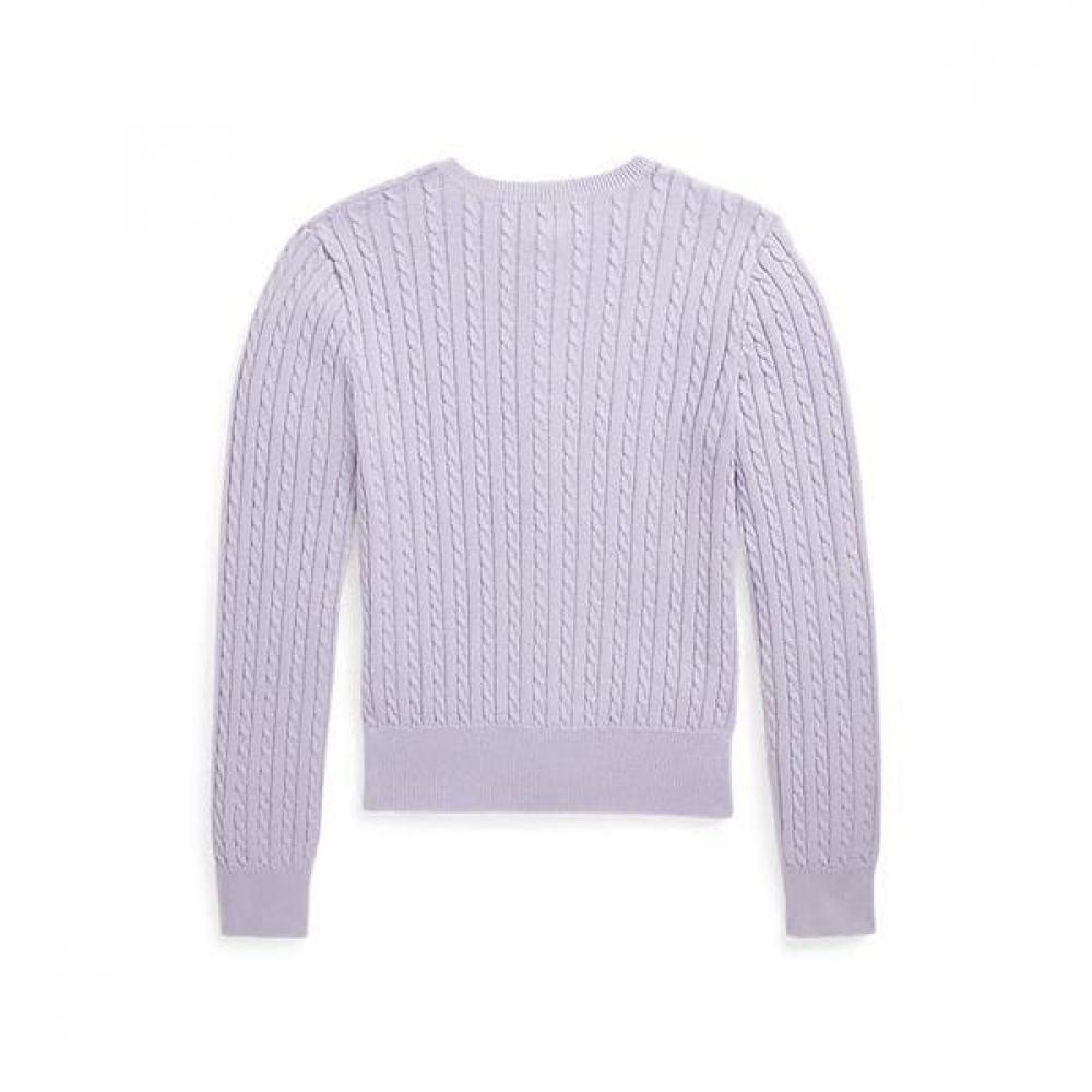 Polo Kids Girls 7 16 Years Old Mini Cable Cotton Cardigan  Cwposweg6820501500 