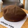 Retro Solid Color Beret Hat For Women Autumn Spring British Style Cotton Octagonal Newsboy Cap All-match Painter Artist Hats
