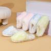 Fashion Fashionable hot-selling plush slippers for  long fur warm cotton slippers non-slip home thickened and plush cotton slippers