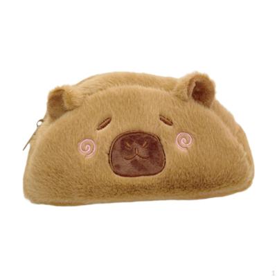Plüsch Capybara Federmäppchen Studenten Beutel mit Reißverschluss Schreibwaren Zubehör Tasche