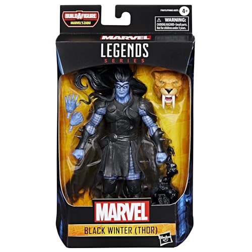 Hasbro Marvel Legends Series Black Winter (Thor) Comics Collectible 6-inch (15cm) Action Figure with Build-A-Figure Parts F9073 Authentic Product