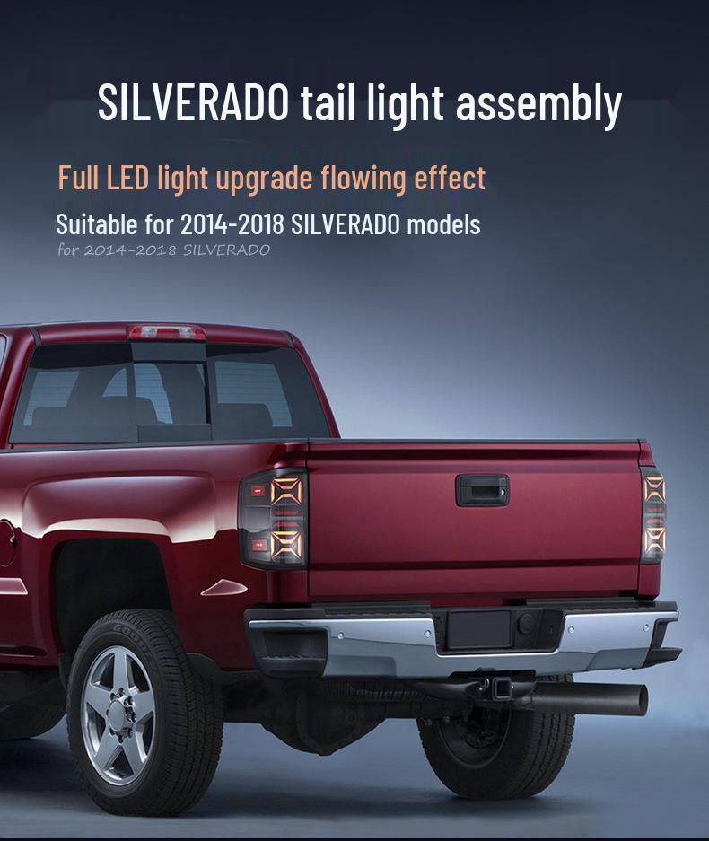 LED Tail Light Assembly for 2014-2018 Chevy Silverado Brake Lights Modification