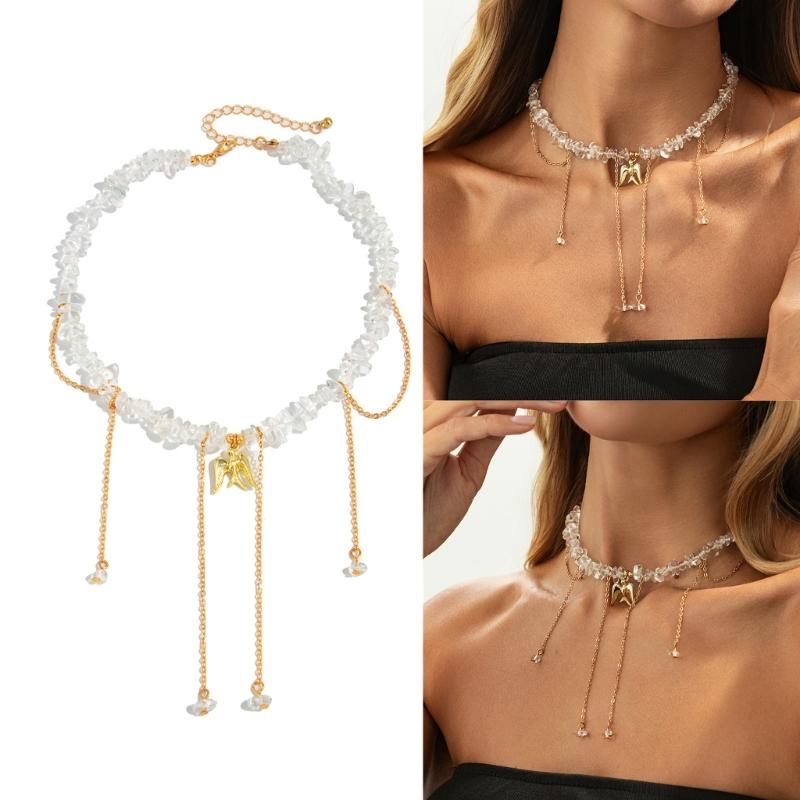 Nature Inspired Single Layer Bird Pendant Necklace Sturdy Alloy Chain Clavicle Chain For Casual Or Formal