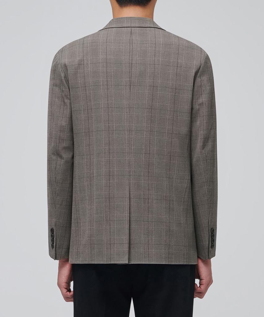 Musinsa Standard Glen Check Basic Blazer [Dark Beige]
