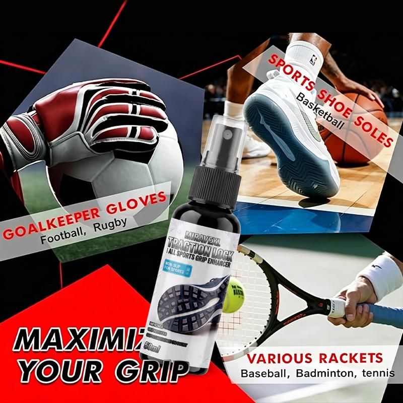Spray Antiscivolo per Scarpe 50ml Miglioratore di Trazione Liquido Antiscivolo per Suole per Sport da Campo come Pallacanestro Pallavolo Tennis Palestra Scarpe da Ginnastica