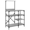 Baker s Shelf Gray Sonoma 90 x 40 x 132 cm Particleboard and Metal