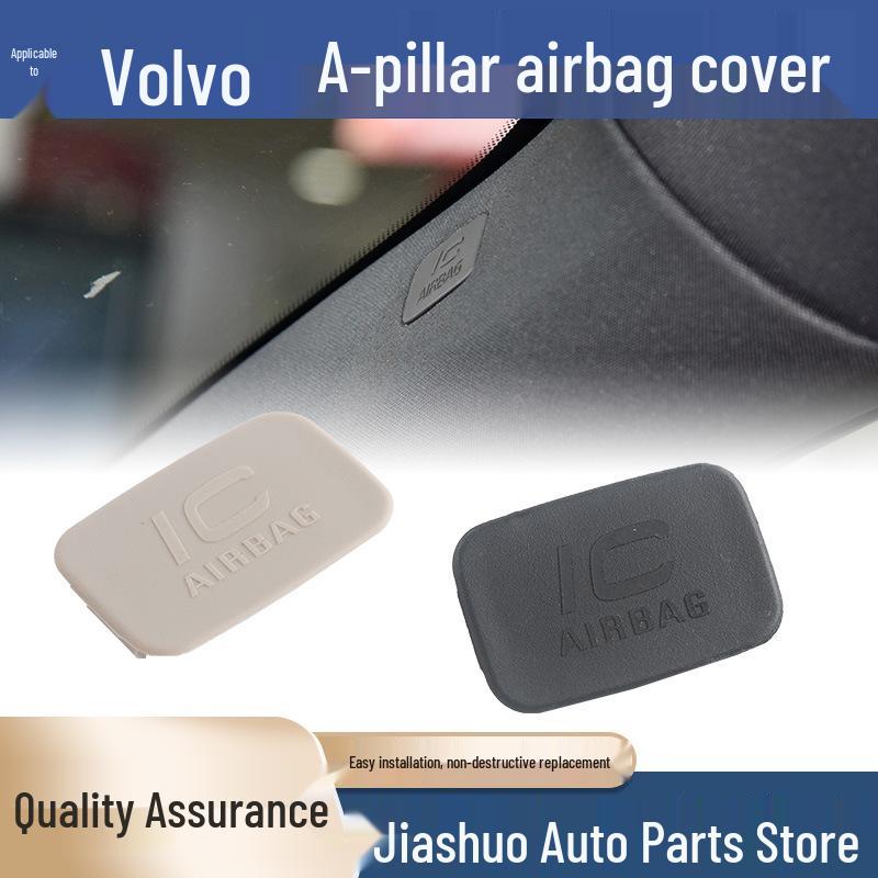 Volvo A-Pillar Cover Cap for S60, S90, V60, XC40, XC60, XC90 (Black/Gray)