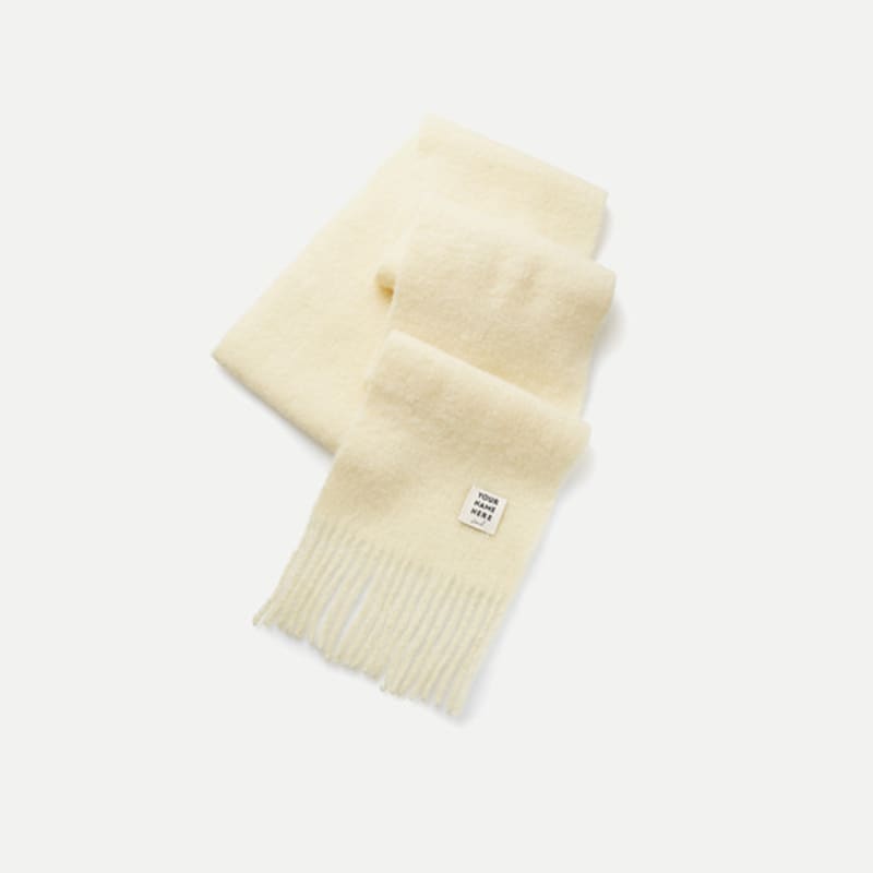 Twoje imię Tutaj 24 Yunemi Pastelowy Wełniany Szalik (4COL) Y4A032