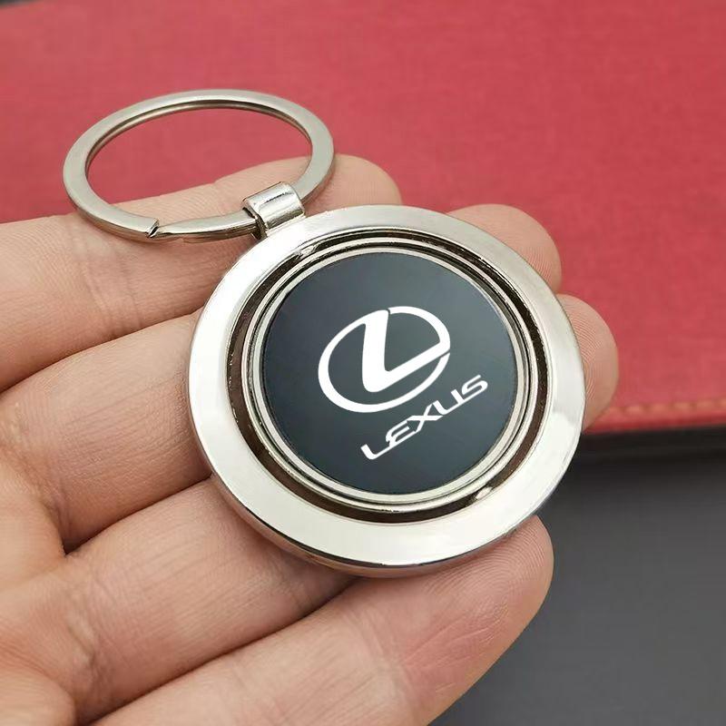 Interior Stickers Alloy Car Key Rings Keychain Pendent Keyrings For Lexus RX350 IS250 IS350 GX460 ES350 GS350 GX470 IS300 NX300 AY6