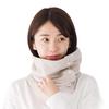 [cumuco] Neck Warmer, 8-Layer Gauze Neck Warmer (Yellow), with Buttons, Snood, Scarf, One Size Fits All, 100% Cotton, Made In Japan, Washable, Soft, S