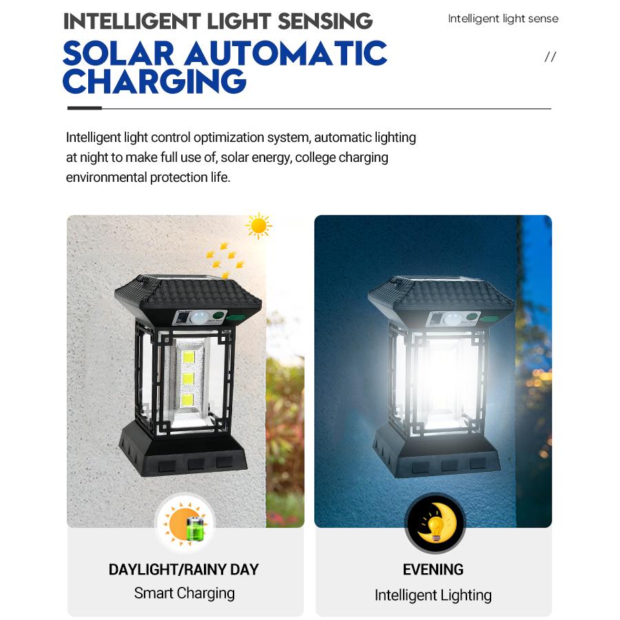 Portable Camping Lamp Human body Induction Solar Wall Light Outdoor IP65 Waterproof Camping Emergency Light USB Rechargeable