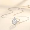 Star Track Ring Necklace Women'S Niche Exquisite Lamp Luxury Premium Diamond Beating Heart Clavicle Chain Gift