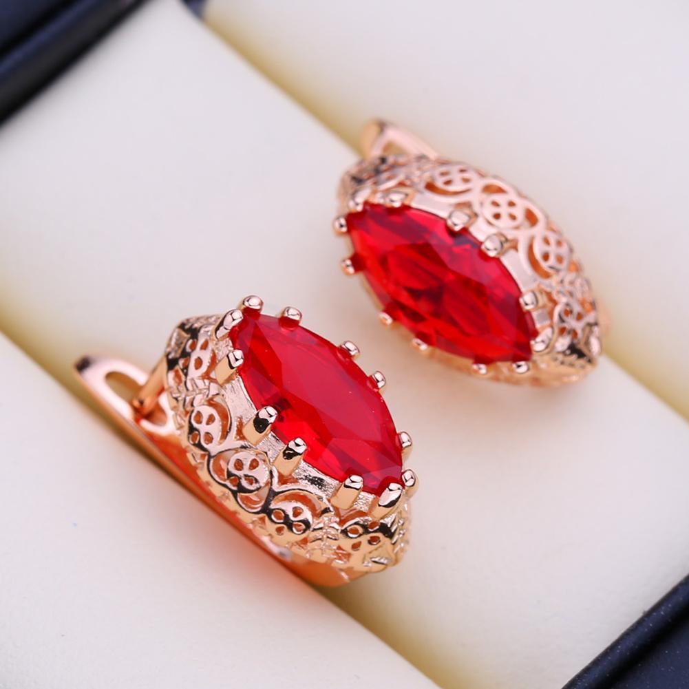 

CINIJOOYA зеленые серьги-клипсы для женщин с кубическим цирконием, модные полые серьги-гвоздики, ювелирные изделия для свадебной вечеринки, подарки B