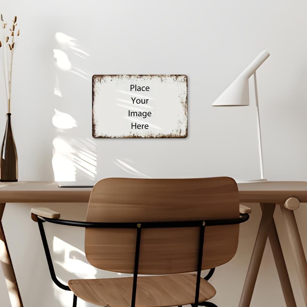 Custom Retro Farmhouse Metal Sign Waterproof Iron Wall Decor Indoor Outdoor Personalized Text Pattern Tin Plaque