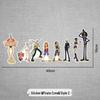 One Piece Anime Stickers: Luffy, Pirate Ship, Sanji Car Scratch Covers