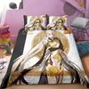 Genshin Impact Sleep Bedding Collection Cartoon Anime Bedspread Cover Single Size Size Double Size Size Kids Boys Luxury Three-Dimensional Bed Linen