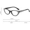 Retro Small Cat  Eye Frame Reading Glasses Diamond Decoration Blue Light Blocking Presbyopia Glasses Diopters 0 To +4.0