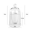 Cloche Glass Dome Candle Holder with Top Handle for Candy Nuts Aroma Stones