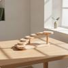 Wooden Tiered Riser Display Stand Handcrafted Serving Minimalist